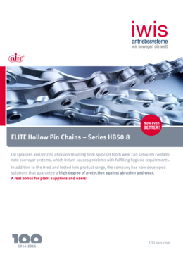 ELITE Hollow pin chains - Series HB50,8