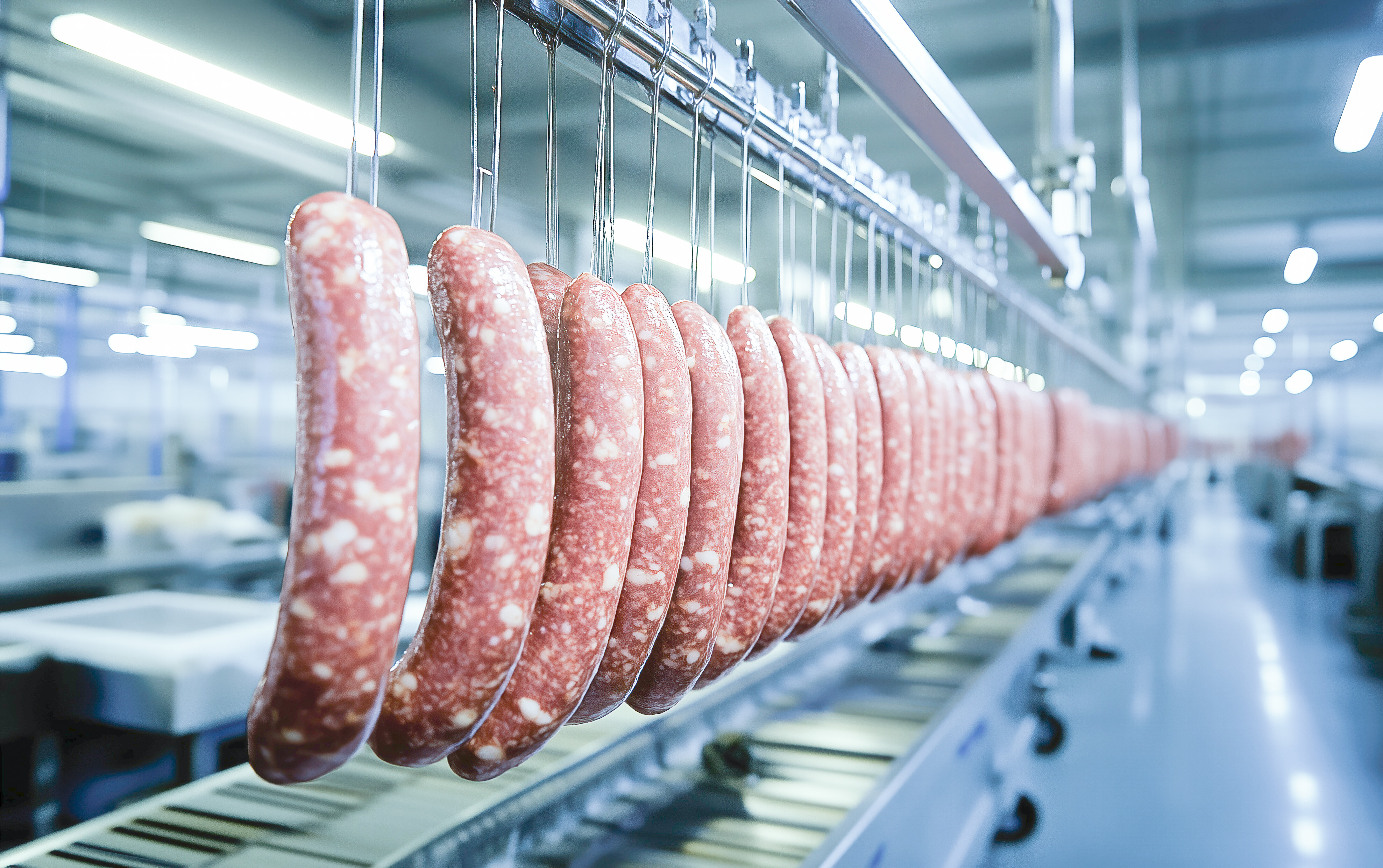 iwis conveyor chains for sausage production | © @ArtsybitDesign, Adobe Stock