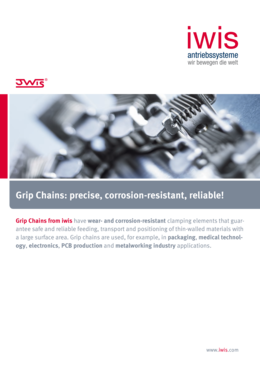 Grip chains iwis for packaging solutions