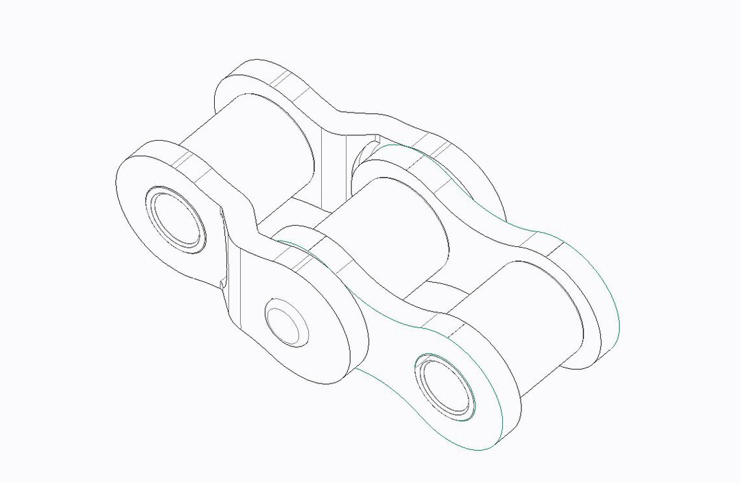 Connecting Link 10B-1 Type C, nickel-plated - ELITE