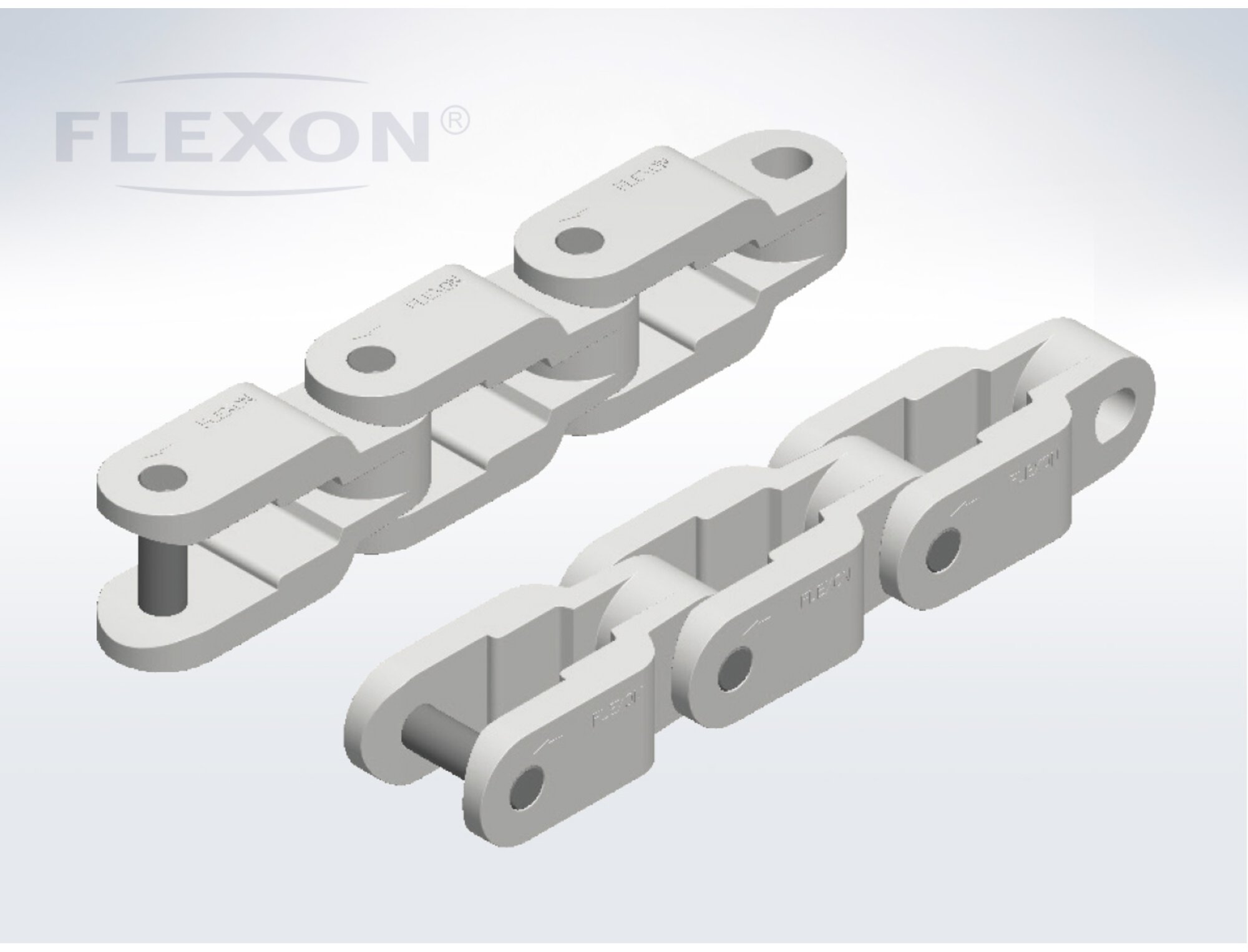 Case Conveyor Chain 600 Series CC600, Plastic - FLEXON