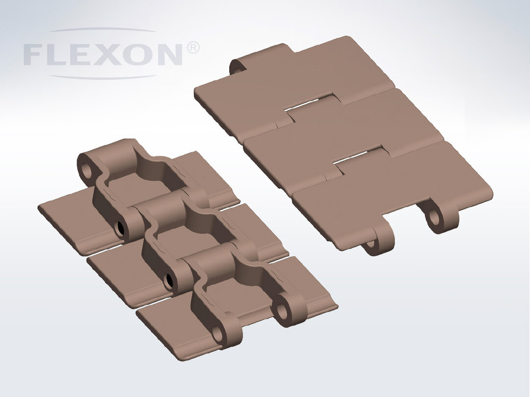Flat Top Chain 828 Series 828, Plastic - FLEXON