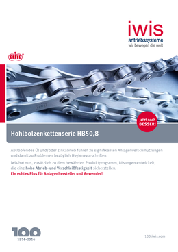 ELITE Hohlbolzenketten - Serie HB50,8