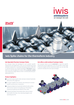 JWIS Spike chains for the thermoform industry