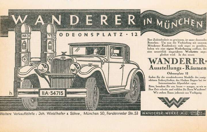 1933 End of sales activities for Wanderer-Werke goods