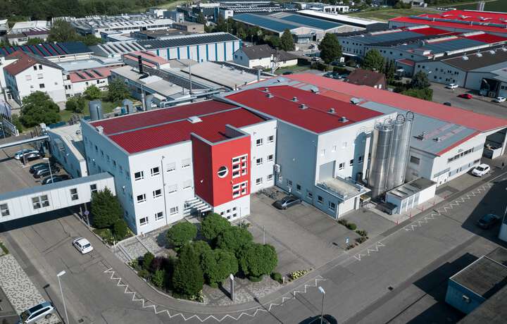 View of the Soehnergroup building in Schwaigern, Germany