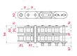 ELITE Roller chain duplex ISO606 BS straight side plates technical data iwis