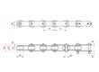 ELITE Double pitch roller chain ISO1275 straight side plates transport rollers heavy series technical data iwis