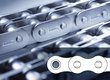 JWIS MEGAlife maintenance-free roller chain triple ISO606 BS iwis