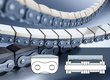 ELITE Roller chain with vulcanised elastomer profiles double Profile3 iwis