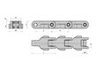 FLEXON Case conveyor chain Plastic CC600p TAB technical data iwis